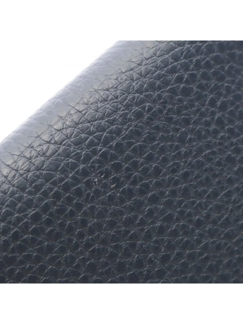 Louis Vuitton Round Wallet Zippy Vertical Navy Leather